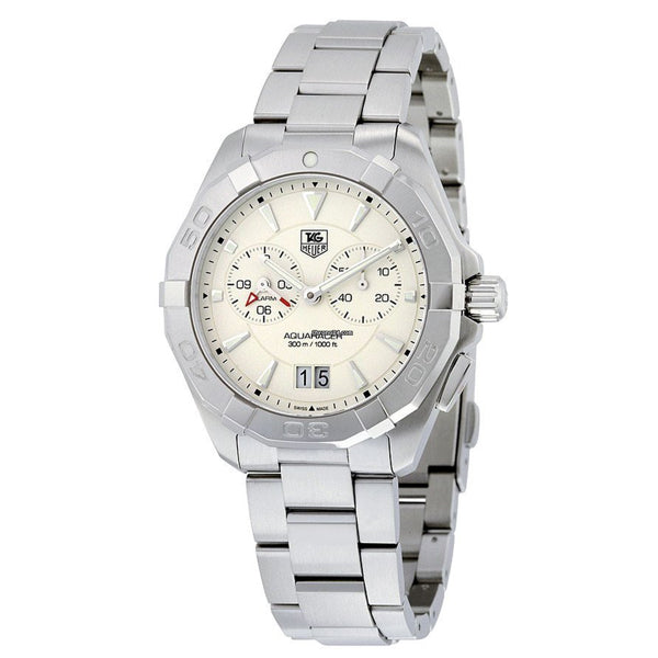 Tag Heuer Aquaracer Silver Stainless Steel Silver Opaline Dial Quartz Watch for Gents - WAY111YBA0928
