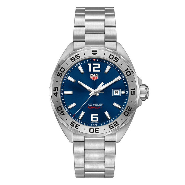 Tag Heuer Formula 1 Silver Stainless Steel Blue Dial Quartz Watch for Gents - WAZ1118BA0875