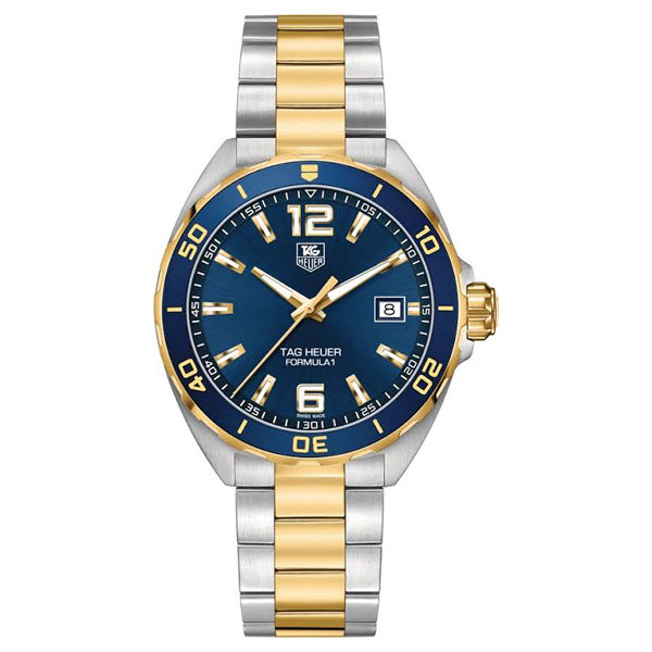 Tag Heuer Formula 1 Two-tone Stainless Steel Blue Dial Quartz Watch for Gents - WAZ1120BB0879