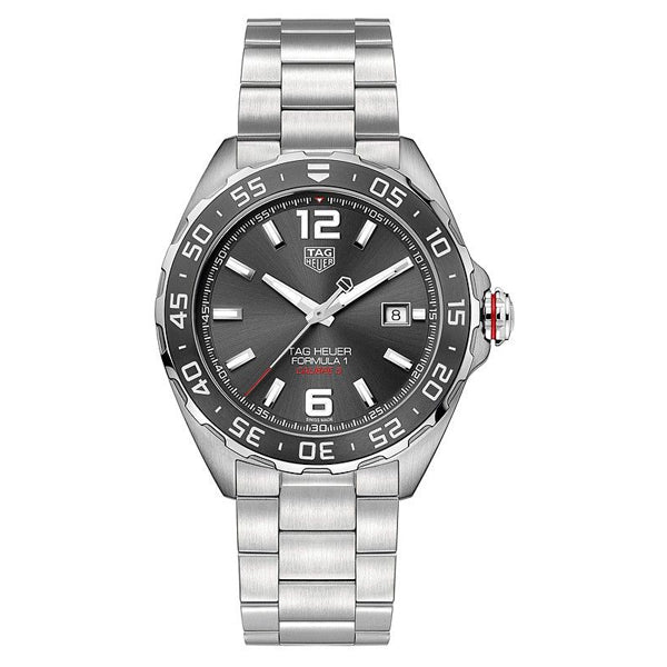 Tag Heuer Formula 1 Silver Stainless Steel Black Dial Automatic Watch for Gents - WAZ2011BA0842