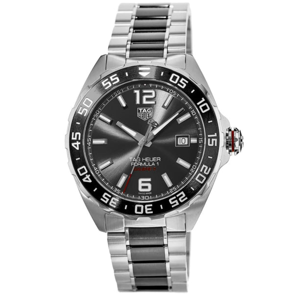 Tag Heuer Calibre 5 Two-Tone Stainless Steel Black Dial Automatic Watch for Gents - WAZ2011.BA0843