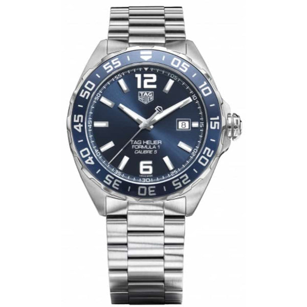 Tag Heuer Formula 1 Silver Stainless Steel Blue Dial Automatic Watch for Gents - WAZ2015.BA0842