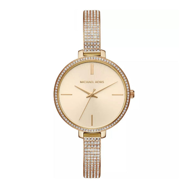 Michael Kors Jaryn Gold Stainless Steel Gold Dial Quartz Watch for Ladies - MK3784