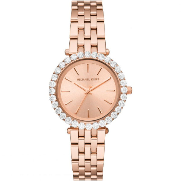 Michael Kors Darci Rose Gold Stainless Steel Rose Gold Dial Quartz Watch for Ladies - MK4514