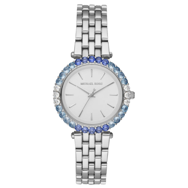 Michael Kors Darci Silver Stainless Steel Silver Dial Quartz Watch for Ladies - MK4516